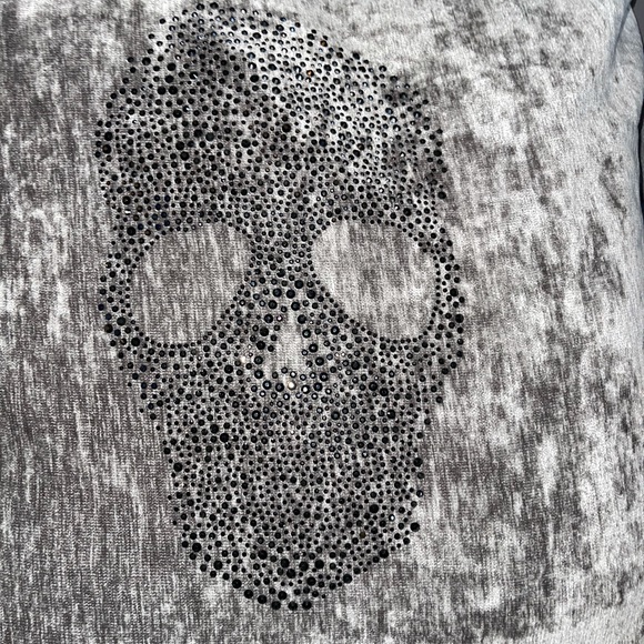 LAST 1 NWT 20x20 Crystal/Rhinestone Bling Skull Velvet Pillow Skeleton Halloween - Picture 4 of 6